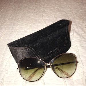 Tom Ford rose gold sunglasses